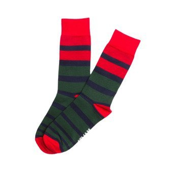 Skarpetki M stripes navy/green LIGHT