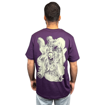 Koszulka MALITA skull of doom fioletowa