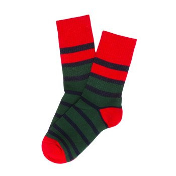 Skarpetki Malita Stripes navy/green