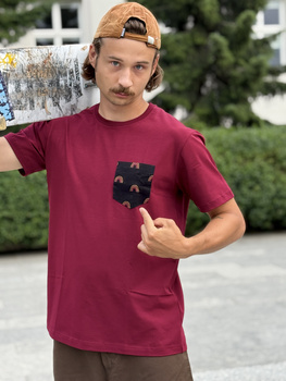 Koszulka MALITA Rainbow bordowa