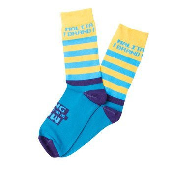 Skarpetki Malita WOW turquise LIGHT